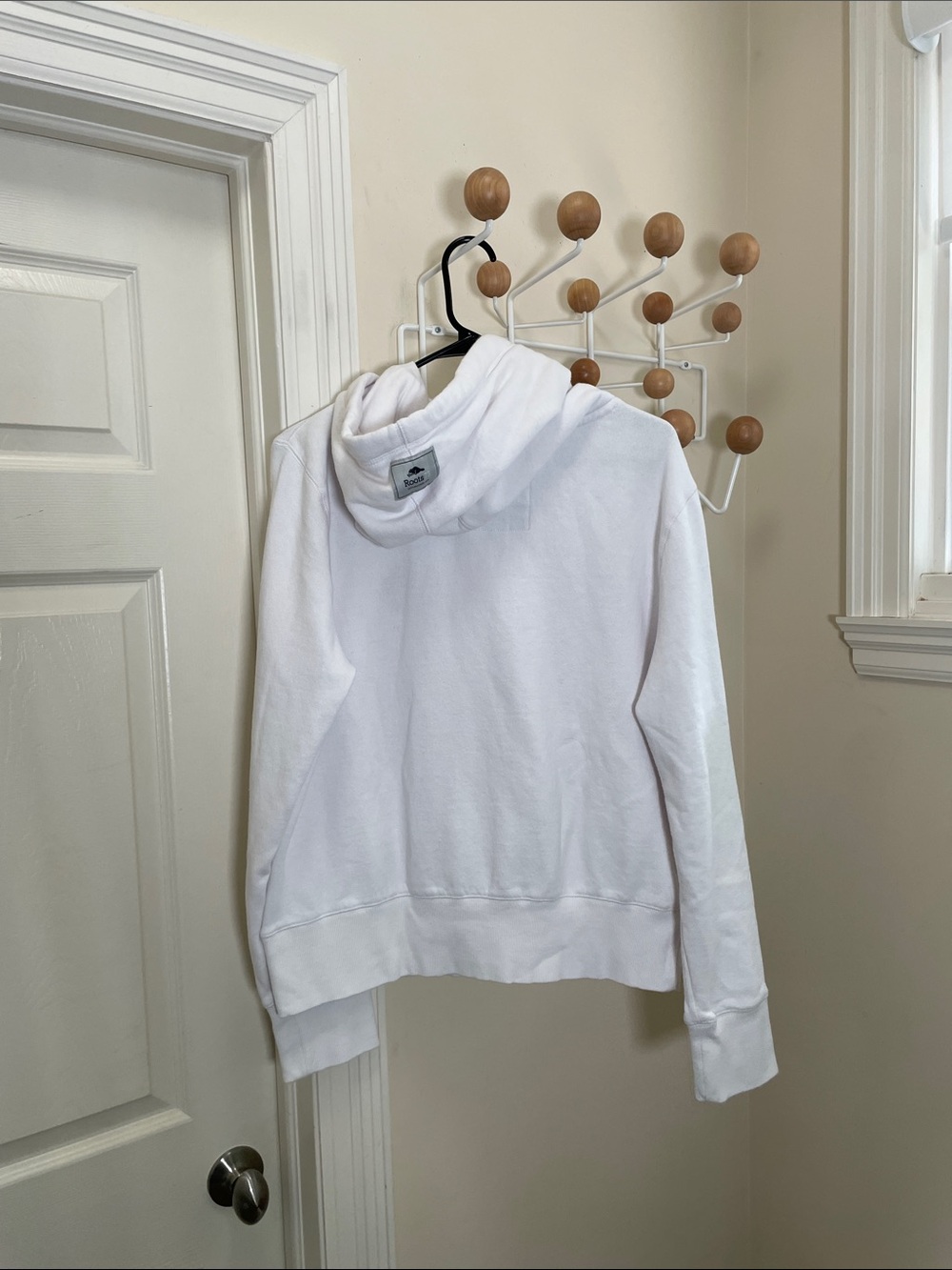 Roots Classic Tennis Prep Comfy Hoodie - White - XL - Picture 4 of 9